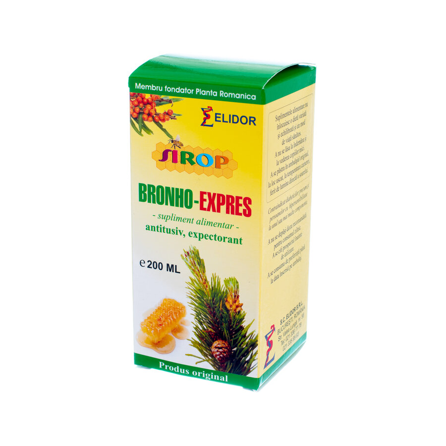 Sirop Bronho-Express, 200 ml, Elidor : Farmacia Tei online