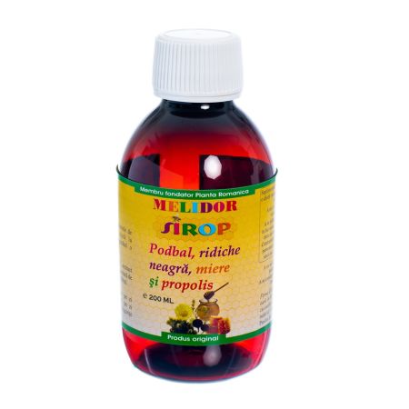 Sirop Podbal cu Ridiche Neagra Miere si Propolis, 200 ml, Elidor