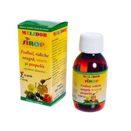 Sirop Podbal cu Ridiche Neagra Miere si Propolis, 200 ml, Elidor 647460