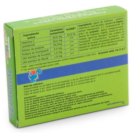 Septogal Junior, 24 comprimate de supt, Aesculap 704775