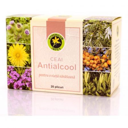 Ceai antialcool, 20 plicuri, Hypericum