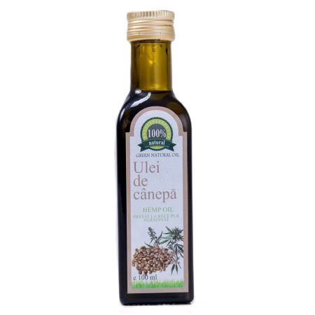 Ulei pur de canepa presat la rece, 100 ml, Carmita Classic