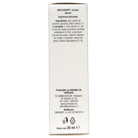 Decasept Junior spray, 20 ml, Amniocen 697892