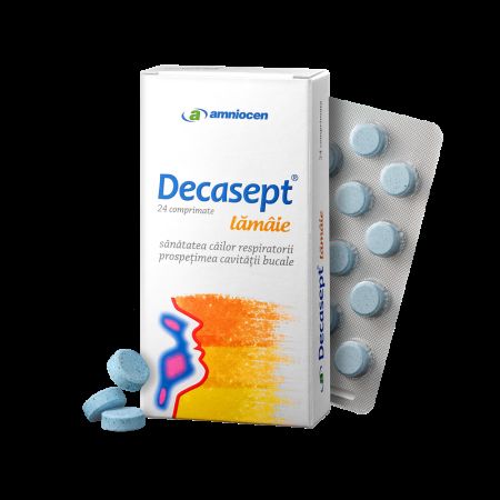 Decasept lamaie, 24 comprimate, Amniocen 697724