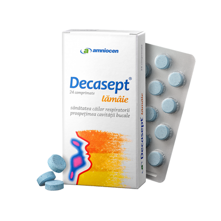 Decasept lamaie, 24 comprimate, Amniocen 697724
