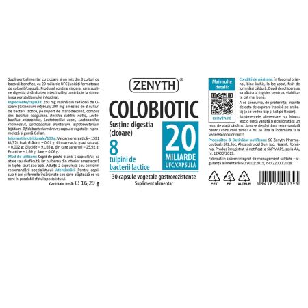 Colobiotic, probiotic 20 miliarde, 30 capsule, Zenyth 702977
