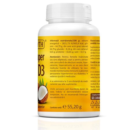 Super Vitamina D3, 2000UI, 120 capsule moi, Zenyth 702406