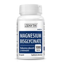 Magneziu bisglicinat, 1000 mg, 30 capsule, Zenyth