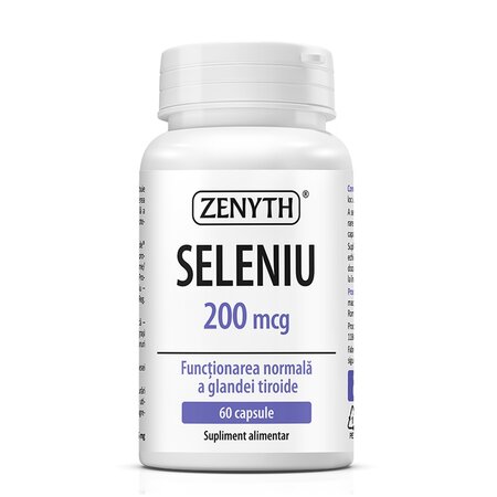 Seleniu 200 mcg, 60 capsule, Zenyth