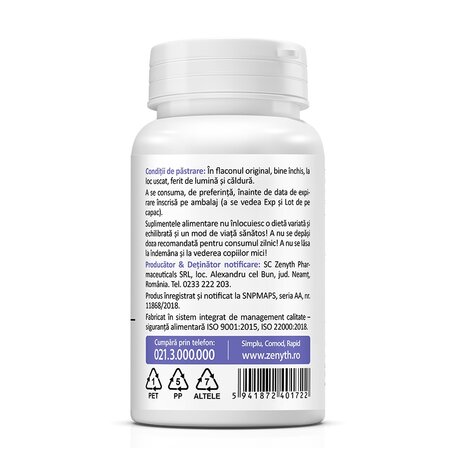 Seleniu, 200 mcg, 60 capsule, Zenyth 619290