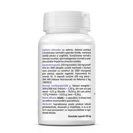 Seleniu, 200 mcg, 60 capsule, Zenyth 619289