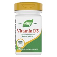 Vitamina D3 Nature's Way, 2000 UI, 120 capsule, Secom