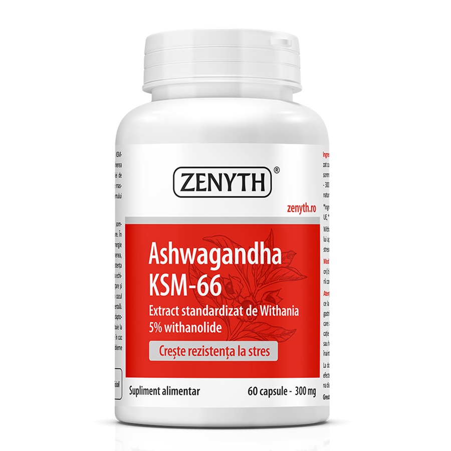 Ashwagandha KSM-66, 60 capsule, Zenyth