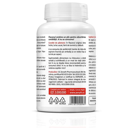 Ashwagandha KSM-66, 60 capsule, Zenyth 701394