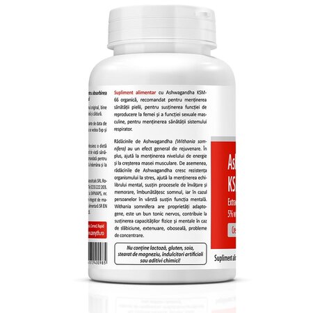 Ashwagandha KSM-66, 60 capsule, Zenyth 701396