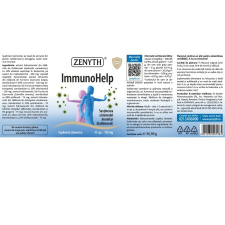 ImmunoHelp, 45 capsule, Zenyth 701585