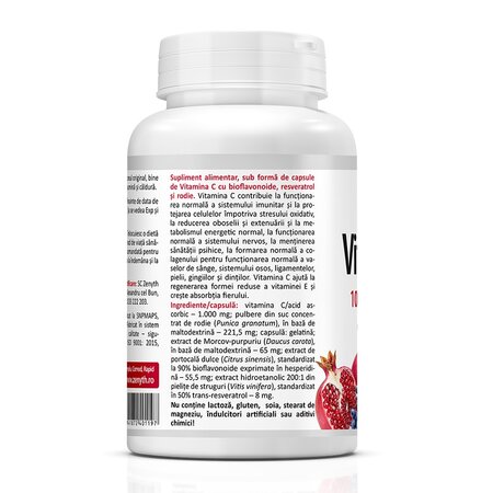 Vitamina C Premium, 1000 mg, 60 capsule, Zenyth 619433