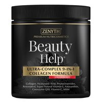 Ultra-Complex 9-in-1 Collagen Formula cu aroma de capsuni Beauty Help, 300 g, Zenyth