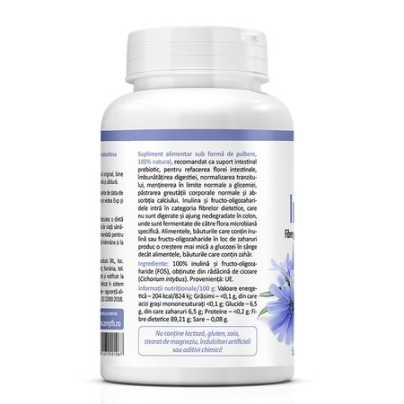 Inulin FOS pulbere, 120 g, Zenyth 623001
