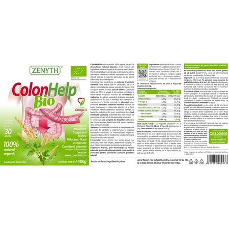 Colon Help Bio, 480 g, Zenyth 700639