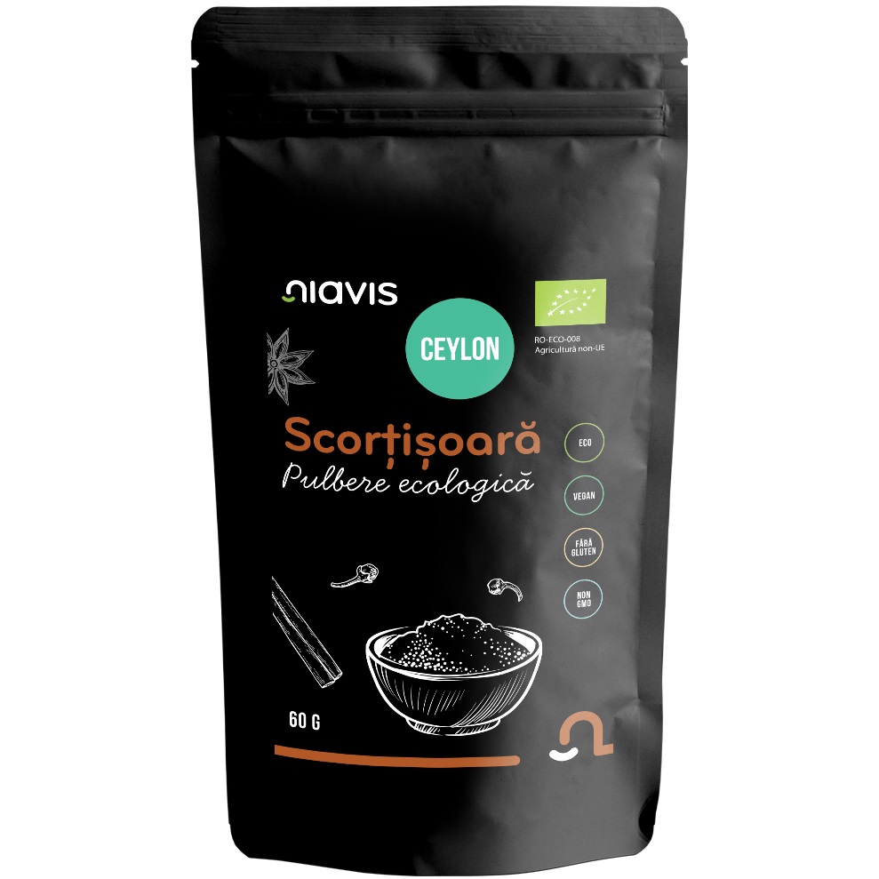 Pudra bio scortisoara Ceylon, 60 g, Niavis