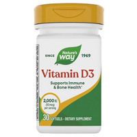 Vitamina D3 Nature's Way, 2000 UI, 30 capsule, Secom