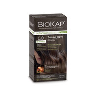 Vopsea pentru par Nuanta 5.0 Natural Light Chestnut Nutricolor Delicato Rapid, 135 ml, Biokap