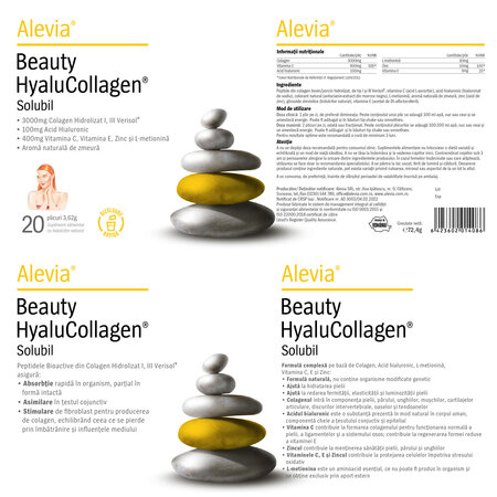 Beauty HyaluCollagen, 20 plicuri, Alevia 619610