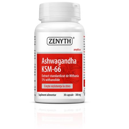 Ashwagandha KSM-66, 30 capsule, Zenyth
