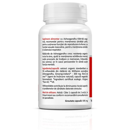 Ashwagandha KSM-66, 30 capsule, Zenyth 699263