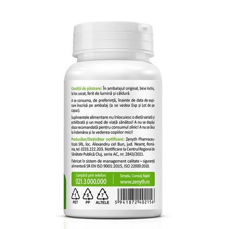 Quercetin Bromelain Vitamina C, 30 capsule, Zenyth 619186
