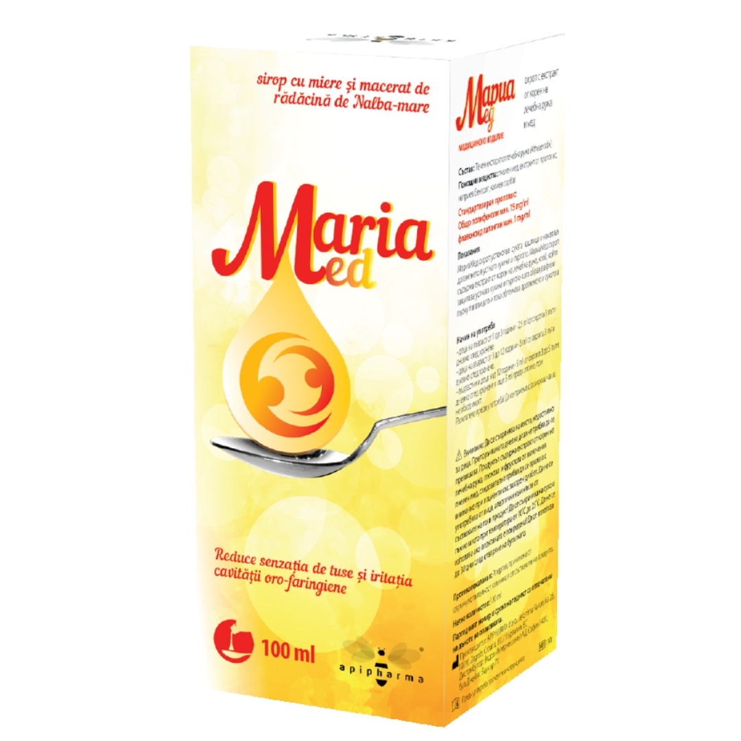 Sirop de radacina de Nalba-mare cu miere Maria Med, 100 ml, Apipharma