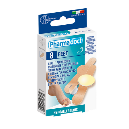 Plasturi hidrocoloid pentru vezicule si bataturi, 8 bucati, Pharmadoct
