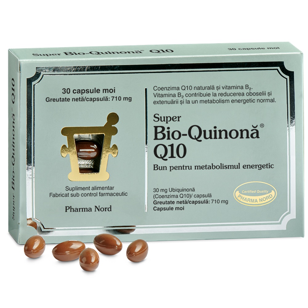 Super Bio-Quinona Q10, 30 capsule, Pharma Nord