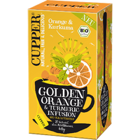 Ceai eco infuzie de portocale si turmeric, 20 plicuri, Cupper