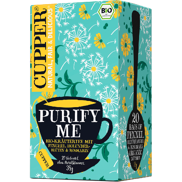 Ceai bio Purify Me, 20 plicuri, Cupper