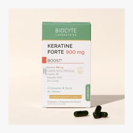 Keratine Forte Boost, 900 mg, 60 capsule, Biocyte 686554