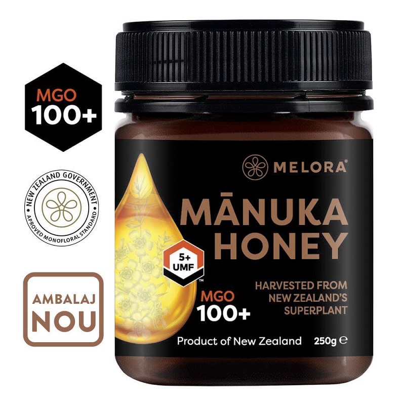 Miere de Manuka naturala MGO 100+, 250 g, Melora