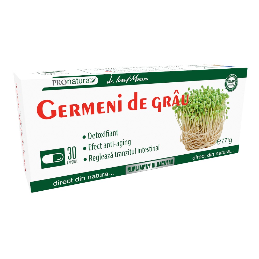 Germeni de grau, 30 capsule, Pro Natura