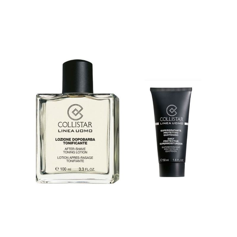 Pachet after shave tonifiant + lotiune superhidratanta daily protective, 100 ml + 30 ml, Collistar