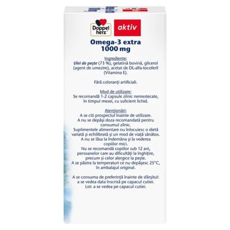 Omega 3 extra, 1000 mg, 120 capsule, Doppelherz 659612