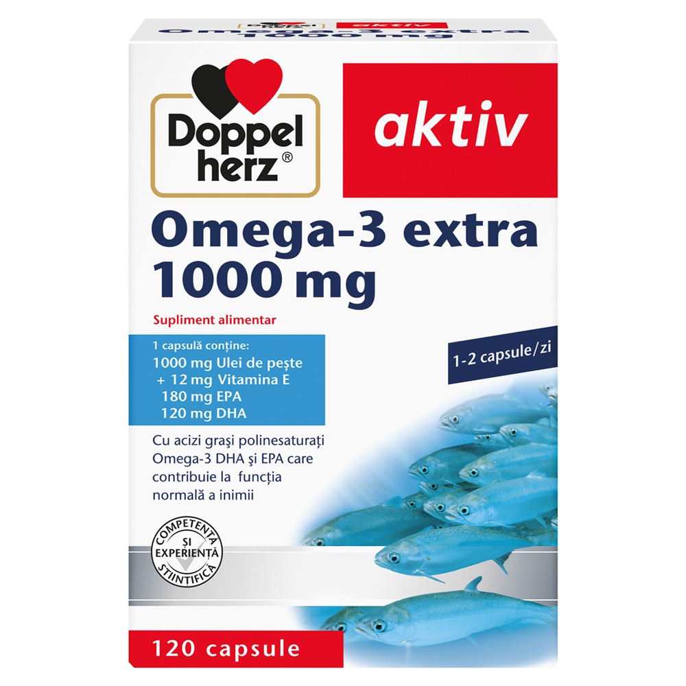 Omega 3 extra, 1000 mg, 120 capsule, Doppelherz