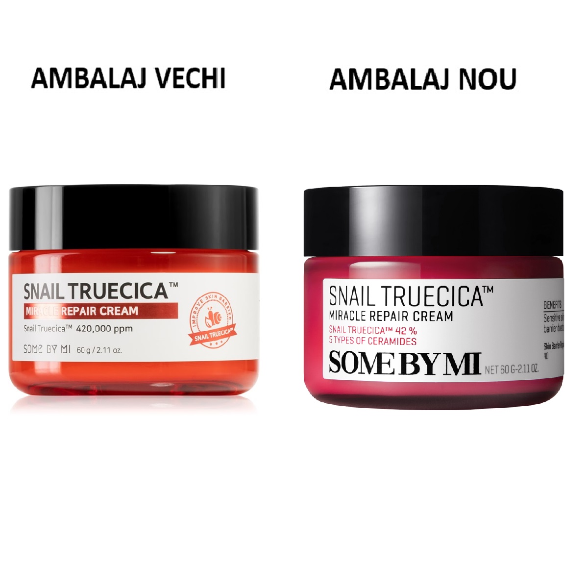 Crema Snail Truecica Miracle Repair, 60 g, Some By Mi