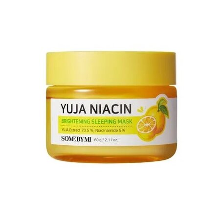 Masca de noapte Yuja Niacin 30Days Miracle Bightening, 60g, Some By Mi