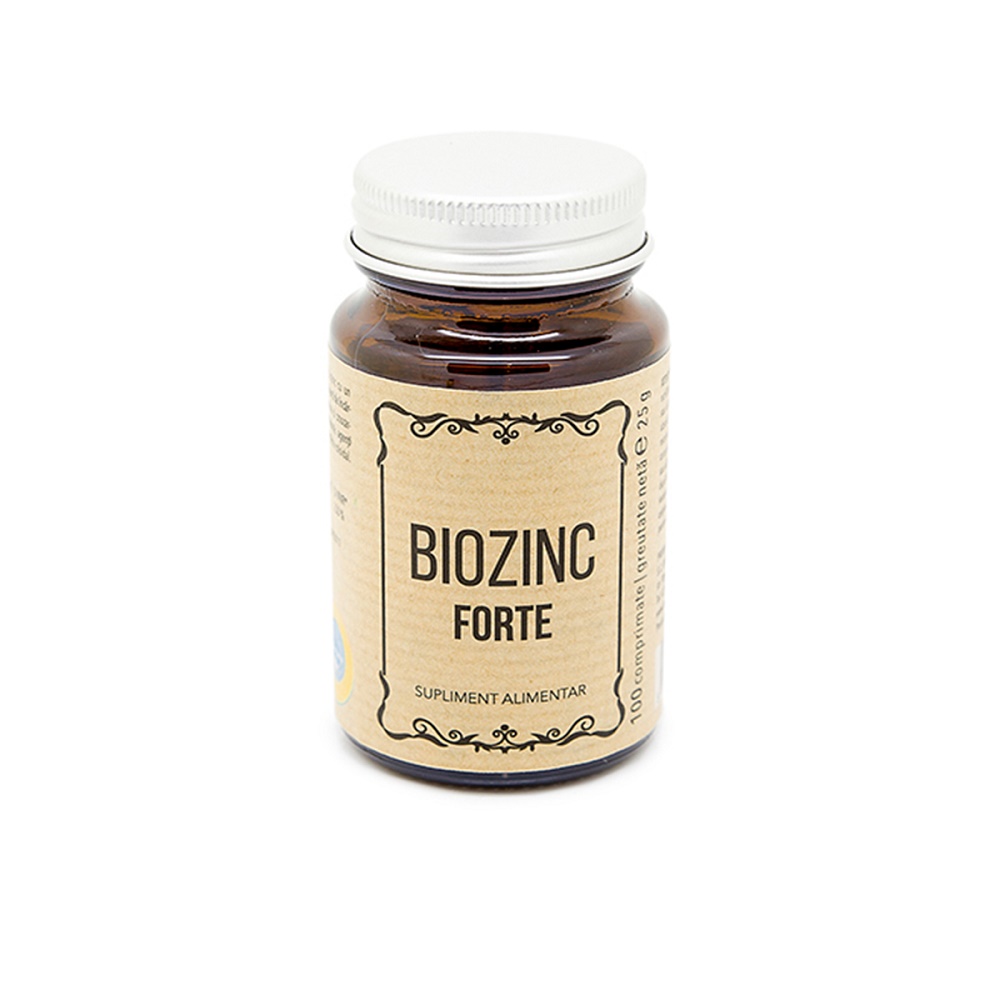 Biozinc Forte, 25 mg, 100 comprimate, Remedia