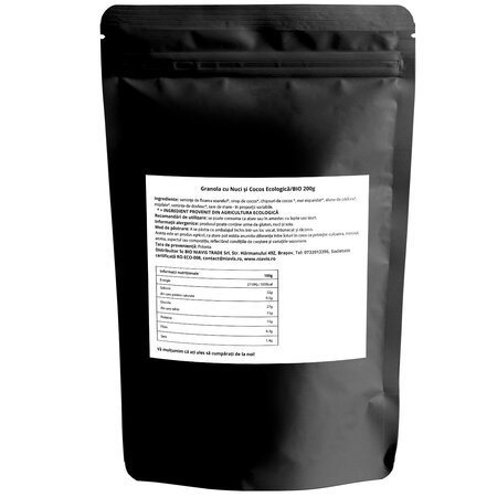 Granola Eco cu nuci si cocos, 200 g, Niavis 601559