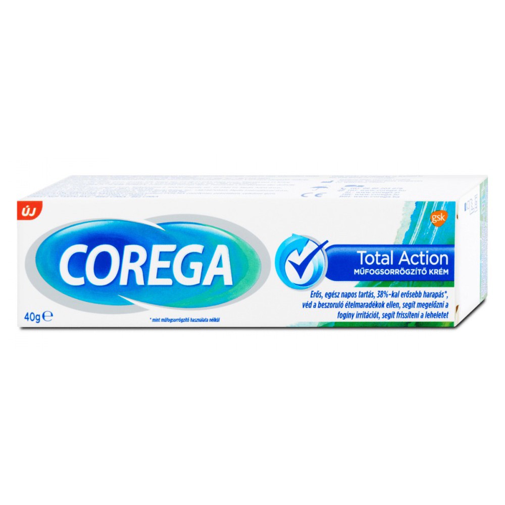 Crema adeziva Corega Total Action, 40g, Gsk