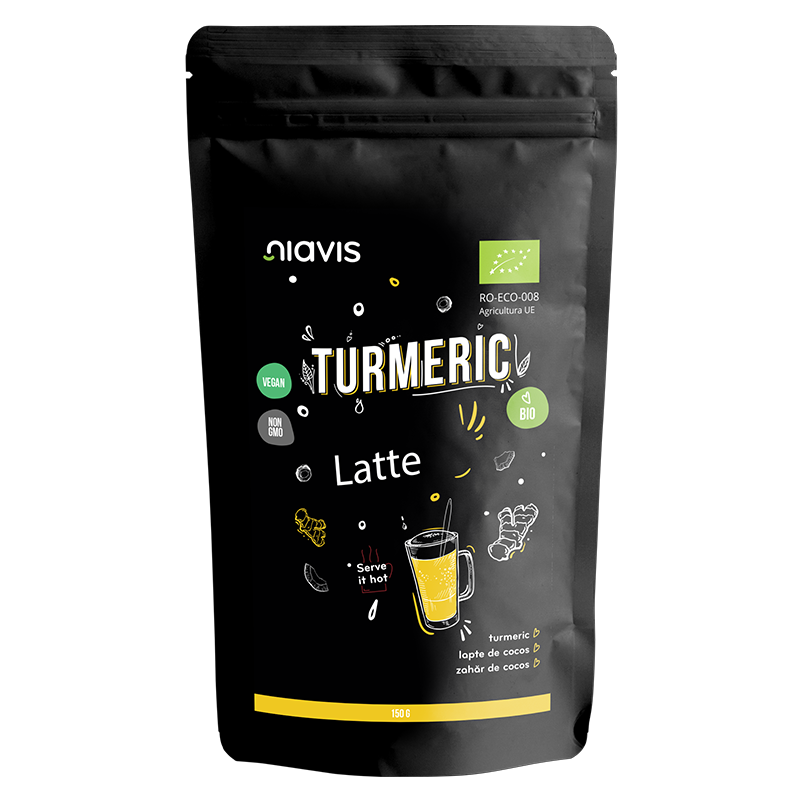 Turmeric Latte Pulbere Eco, 150 g, Niavis