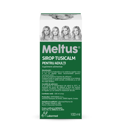 Sirop pentru adulti Meltus Tusicalm, 100 ml, Labormed 617384