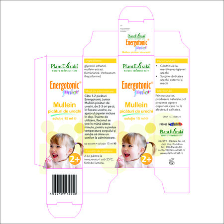 Picaturi de urechi Energotonic Junior Mullein, 15 ml, Plant Extrakt 732639